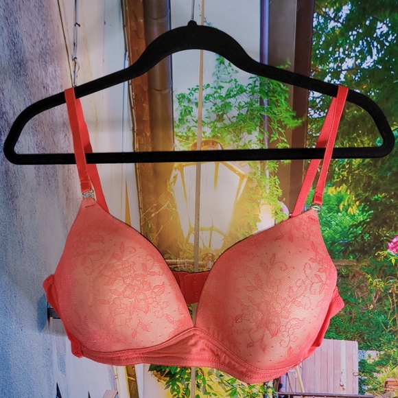 Pretty Coral Bra - Plus Size - Picture 3 of 6